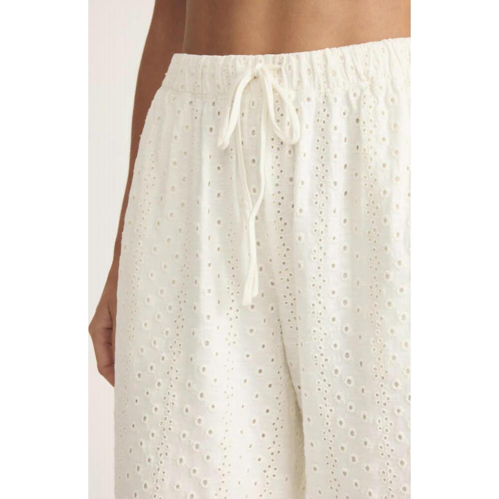 NEW Z SUPPLY romi knit eyelet pant in white - Picture 5 of 5